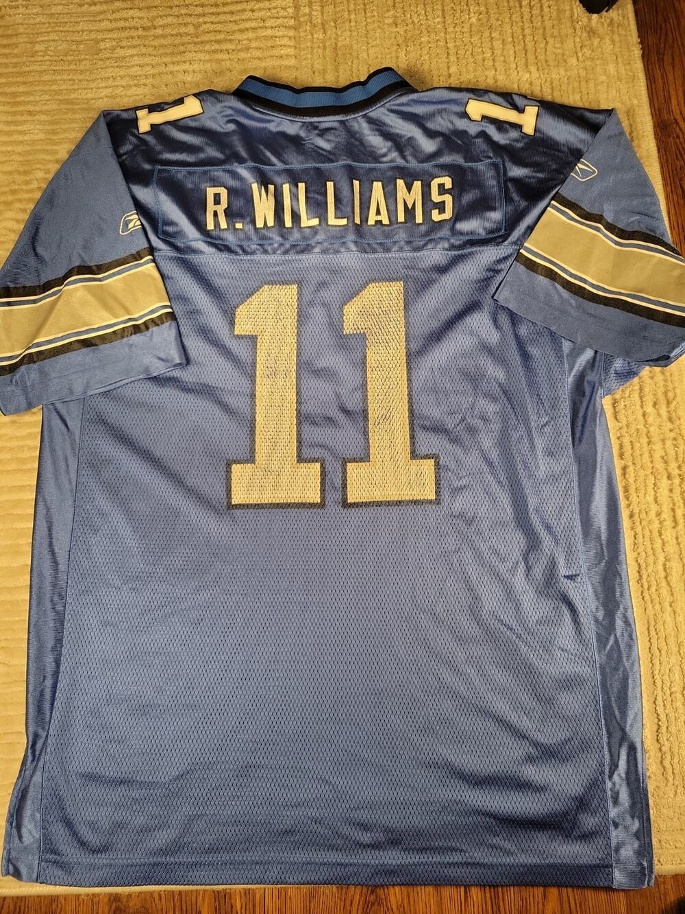 Reebok Roy Williams Detroit Lions Football Jersey Mens Size XL Adult Vintage